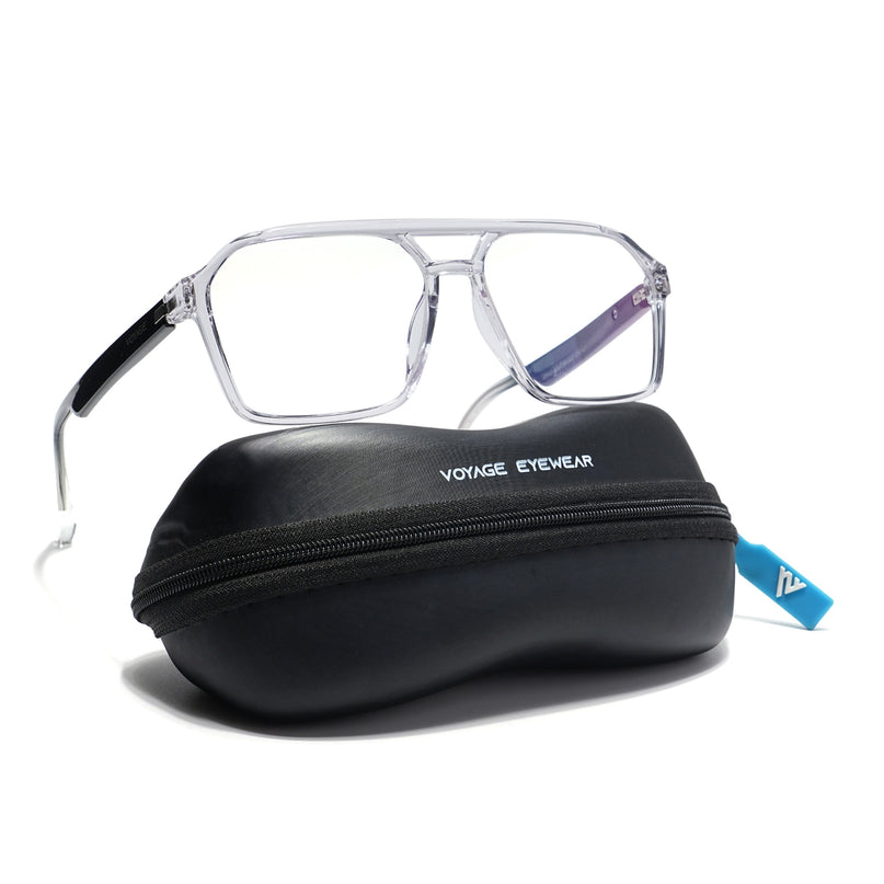 Voyage Visionary Transparent Wayfarer Eyeglasses for Men & Women - SLMG6375-C3