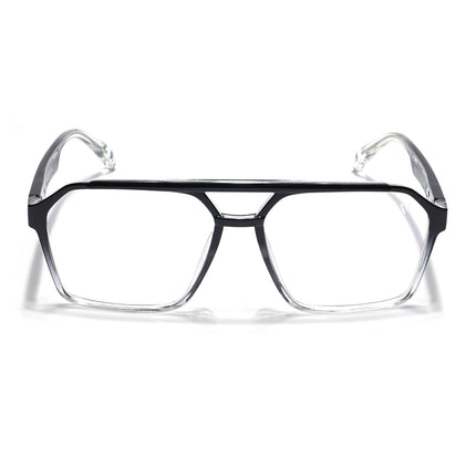 Voyage Visionary Black & Transparent Wayfarer Eyeglasses for Men & Women - SLMG6376-C4