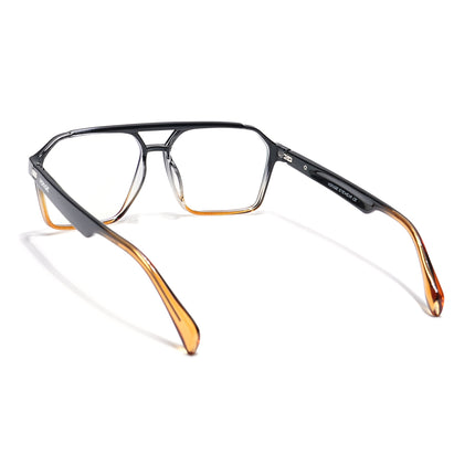 Voyage Visionary Black & Brown Wayfarer Eyeglasses for Men & Women - SLMG6377-C5