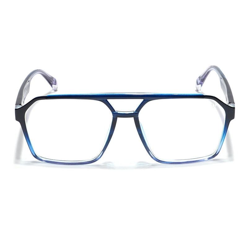Voyage Visionary Black & Light Blue Wayfarer Eyeglasses for Men & Women - SLMG6378-C6