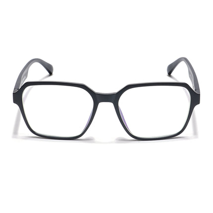 Voyage Visionary Matt Black Square Eyeglasses for Men & Women - SLMG6379-C1