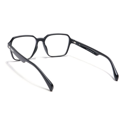 Voyage Visionary Matt Black Square Eyeglasses for Men & Women - SLMG6379-C1