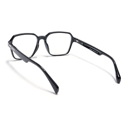 Voyage Visionary Shine Black Square Eyeglasses for Men & Women - SLMG6380-C2
