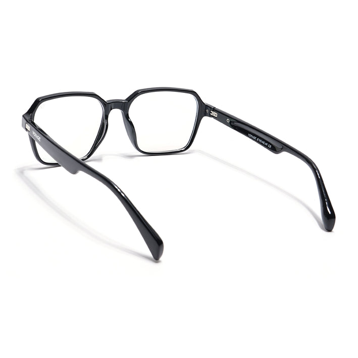 Voyage Visionary Shine Black Square Eyeglasses for Men & Women - SLMG6380-C2