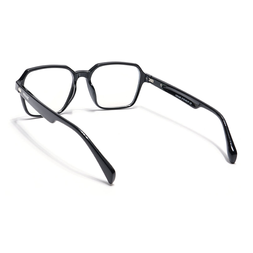 Voyage Visionary Shine Black Square Eyeglasses for Men & Women - SLMG6380-C2