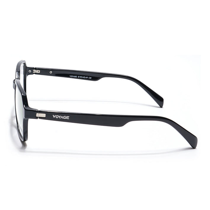 Voyage Visionary Shine Black Square Eyeglasses for Men & Women - SLMG6380-C2