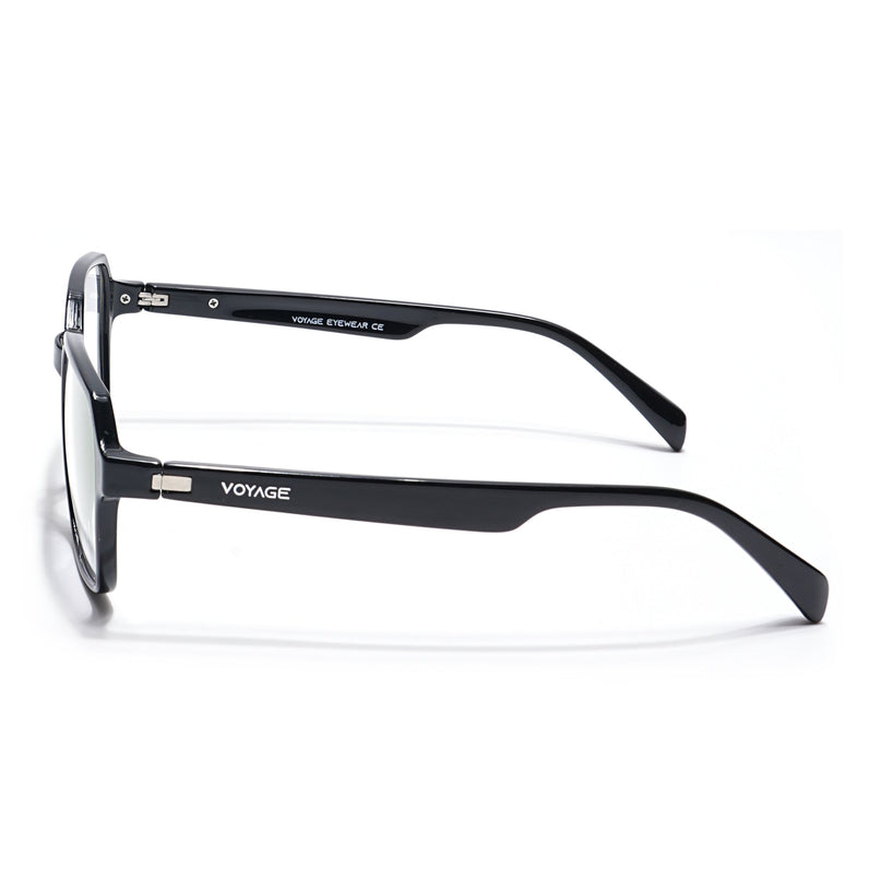Voyage Visionary Shine Black Square Eyeglasses for Men & Women - SLMG6380-C2
