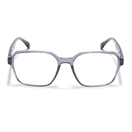 Voyage Visionary Grey Square Eyeglasses for Men & Women - SLMG6381-C3