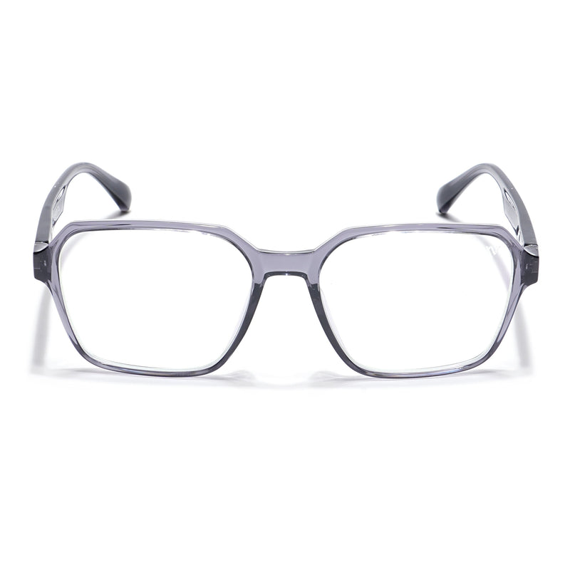 Voyage Visionary Grey Square Eyeglasses for Men & Women - SLMG6381-C3