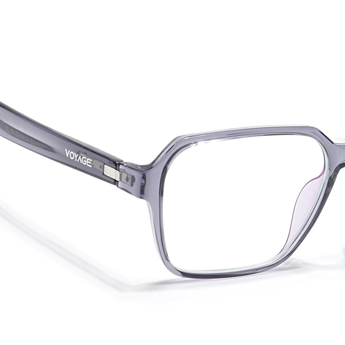 Voyage Visionary Grey Square Eyeglasses for Men & Women - SLMG6381-C3