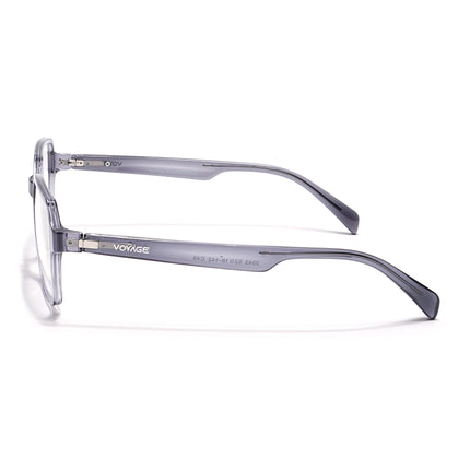 Voyage Visionary Grey Square Eyeglasses for Men & Women - SLMG6381-C3