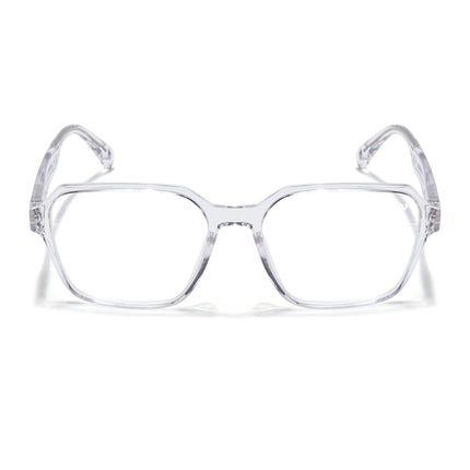 Voyage Visionary Transparent Square Eyeglasses for Men & Women - SLMG6382-C4