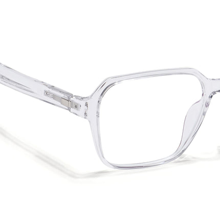 Voyage Visionary Transparent Square Eyeglasses for Men & Women - SLMG6382-C4