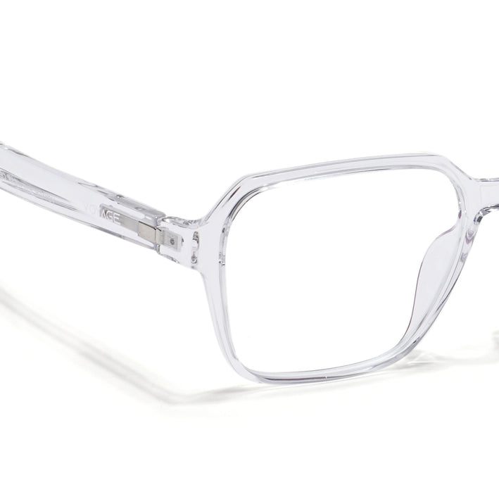 Voyage Visionary Transparent Square Eyeglasses for Men & Women - SLMG6382-C4