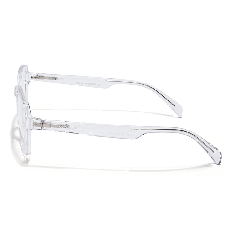 Voyage Visionary Transparent Square Eyeglasses for Men & Women - SLMG6382-C4