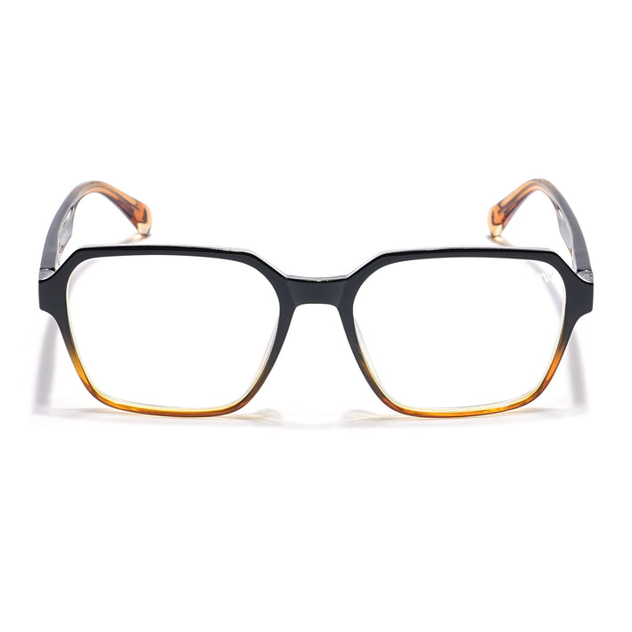 Voyage Visionary Black & Brown Square Eyeglasses for Men & Women - SLMG6384-C6