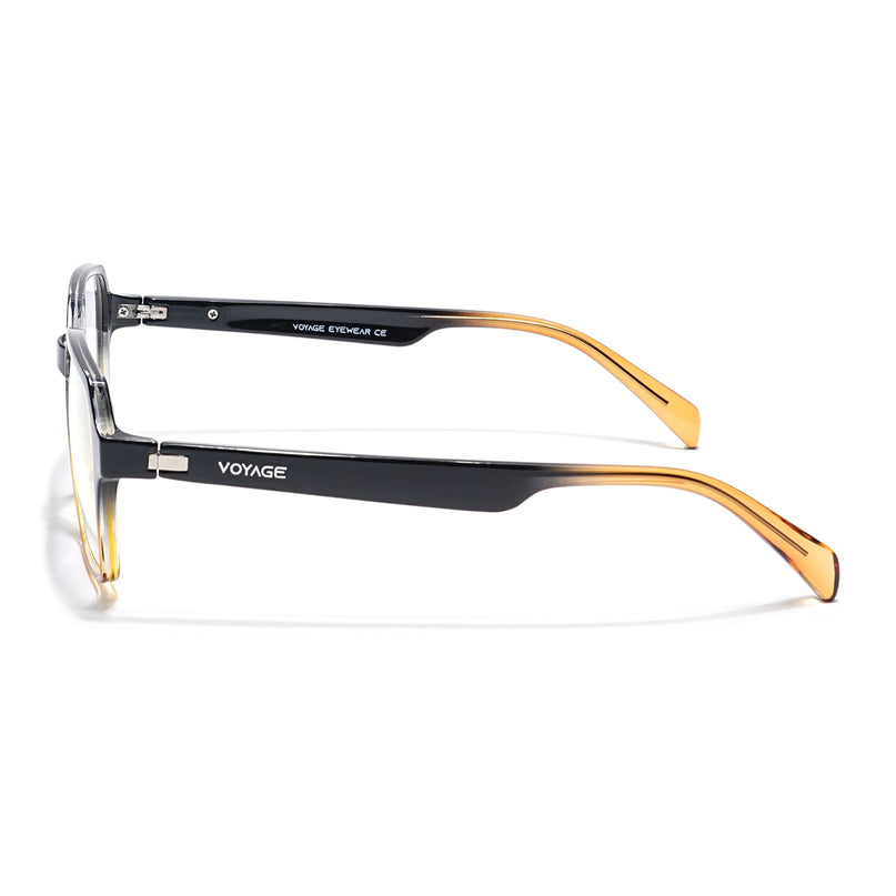 Voyage Visionary Black & Brown Square Eyeglasses for Men & Women - SLMG6384-C6
