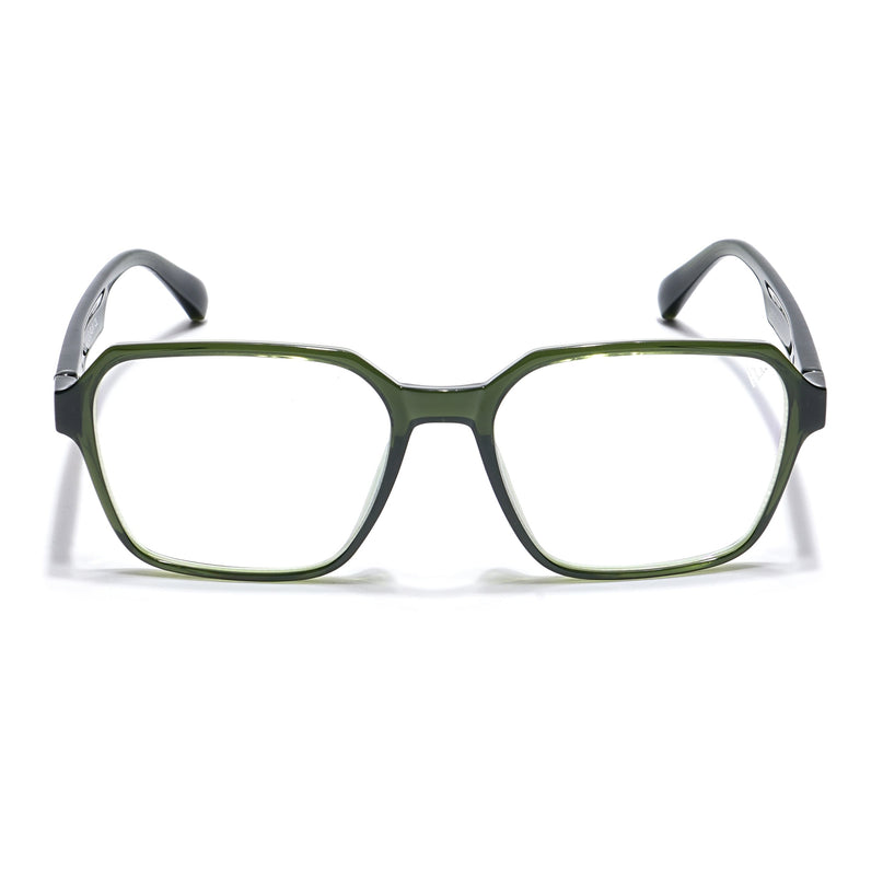 Voyage Visionary Olive Square Eyeglasses for Men & Women - SLMG6386-C8