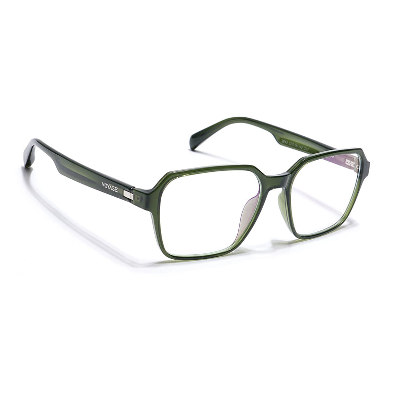 Voyage Visionary Olive Square Eyeglasses for Men & Women - SLMG6386-C8