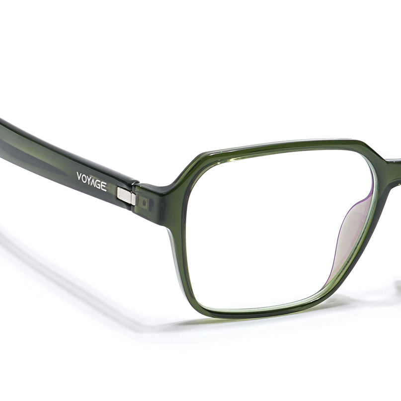 Voyage Visionary Olive Square Eyeglasses for Men & Women - SLMG6386-C8
