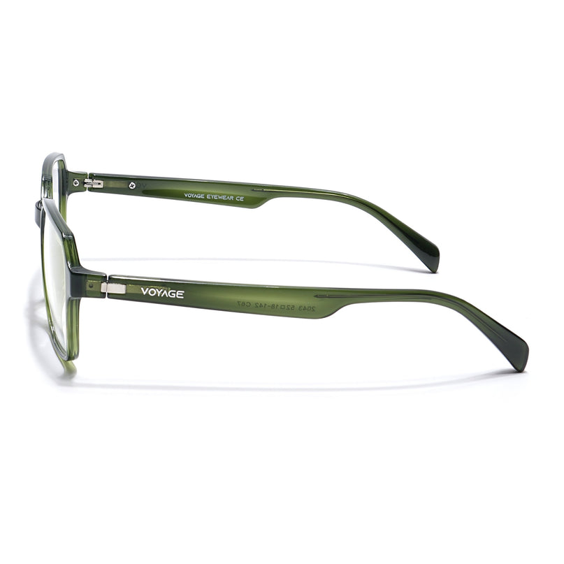 Voyage Visionary Olive Square Eyeglasses for Men & Women - SLMG6386-C8