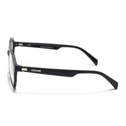 Voyage Visionary Select Matt Black Geometric Eyeglasses for Men & Women - SLMG6461-C1