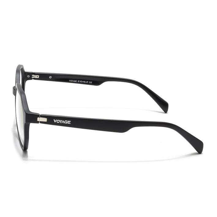 Voyage Visionary Select Matt Black Geometric Eyeglasses for Men & Women - SLMG6461-C1
