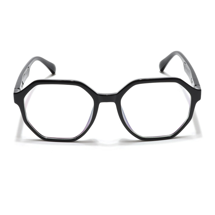 Voyage Visionary Select Shine Black Geometric Eyeglasses for Men & Women - SLMG6462-C2