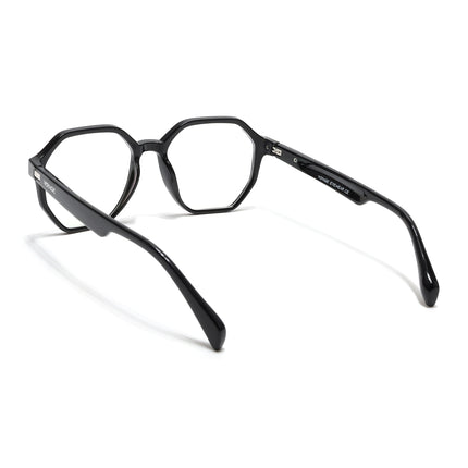 Voyage Visionary Select Shine Black Geometric Eyeglasses for Men & Women - SLMG6462-C2