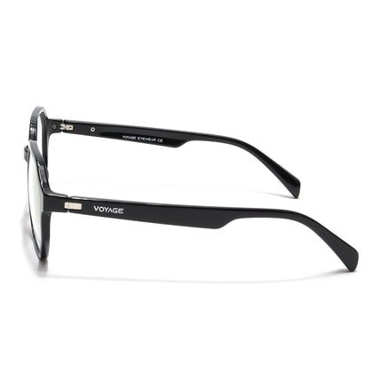 Voyage Visionary Select Shine Black Geometric Eyeglasses for Men & Women - SLMG6462-C2