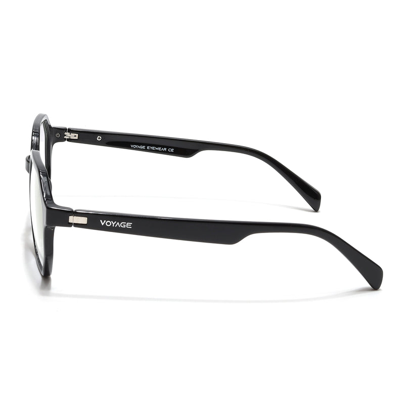 Voyage Visionary Select Shine Black Geometric Eyeglasses for Men & Women - SLMG6462-C2