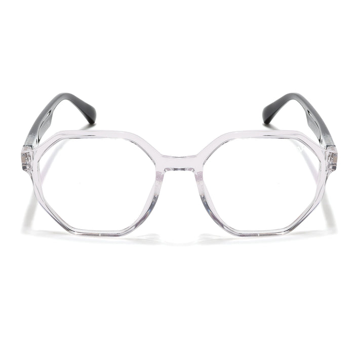 Voyage Visionary Select Transparent Geometric Eyeglasses for Men & Women - SLMG6463-C3
