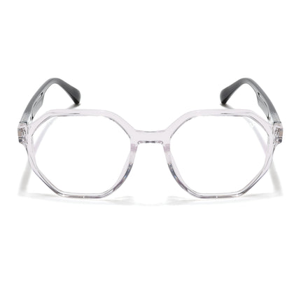 Voyage Visionary Select Transparent Geometric Eyeglasses for Men & Women - SLMG6463-C3