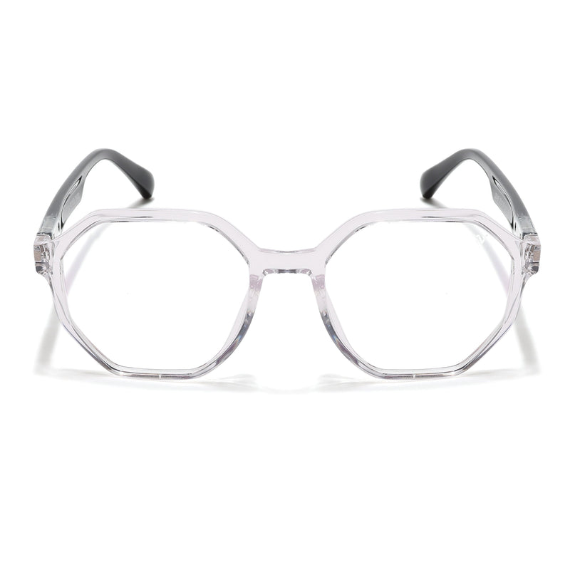 Voyage Visionary Select Transparent Geometric Eyeglasses for Men & Women - SLMG6463-C3