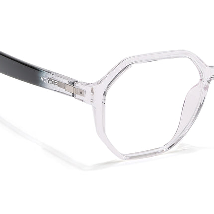Voyage Visionary Select Transparent Geometric Eyeglasses for Men & Women - SLMG6463-C3
