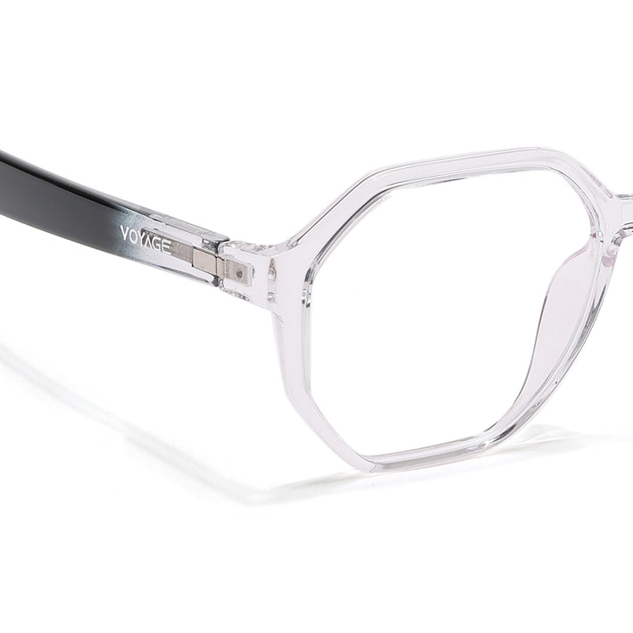 Voyage Visionary Select Transparent Geometric Eyeglasses for Men & Women - SLMG6463-C3
