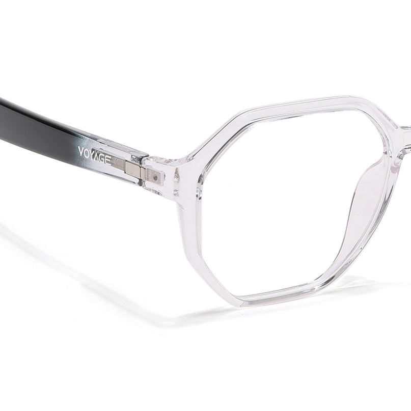 Voyage Visionary Select Transparent Geometric Eyeglasses for Men & Women - SLMG6463-C3