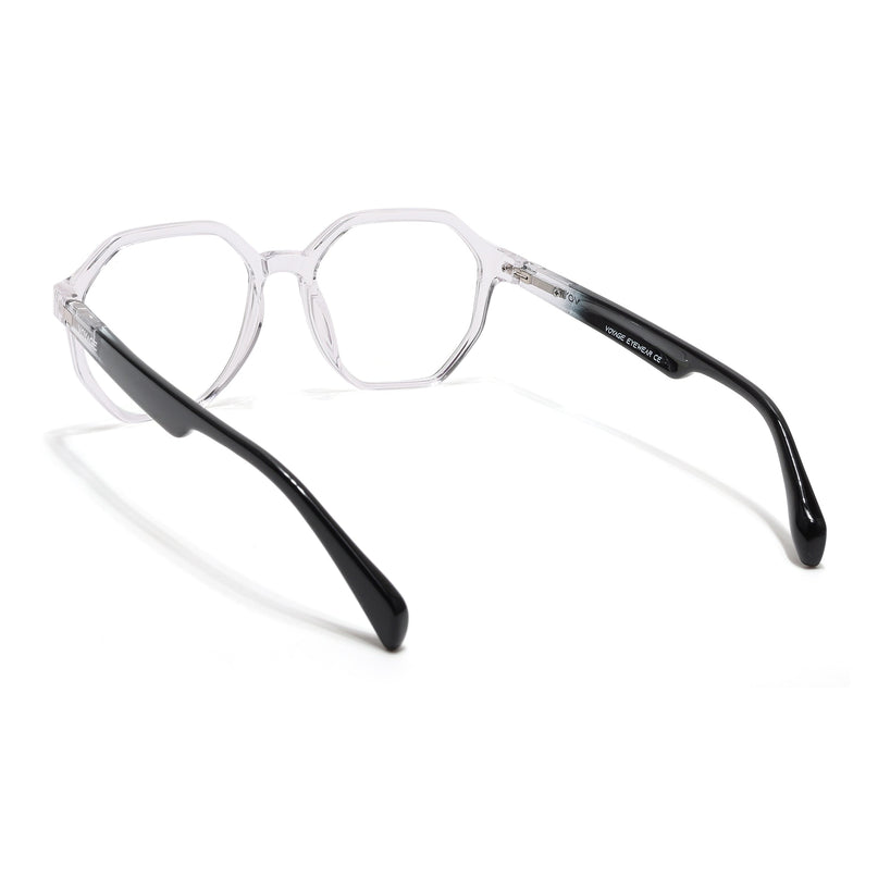 Voyage Visionary Select Transparent Geometric Eyeglasses for Men & Women - SLMG6463-C3