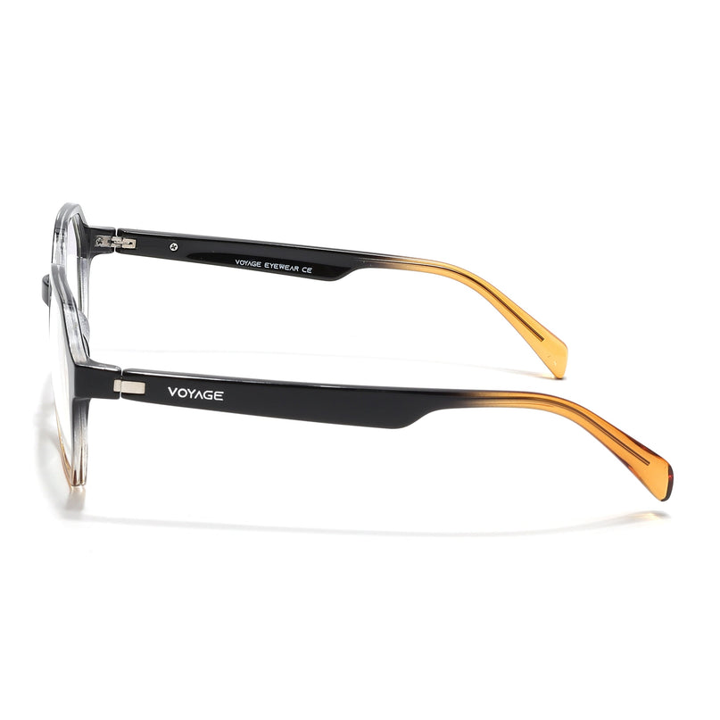 Voyage Visionary Select Black & Brown Geometric Eyeglasses for Men & Women - SLMG6464-C4