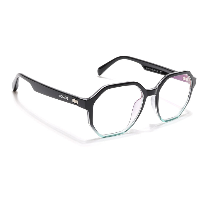 Voyage Visionary Select Black & Blue Geometric Eyeglasses for Men & Women - SLMG6465-C5