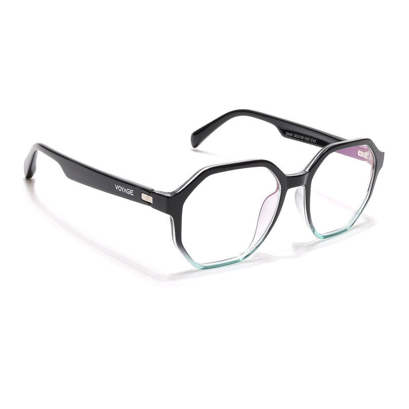 Voyage Visionary Select Black & Blue Geometric Eyeglasses for Men & Women - SLMG6465-C5