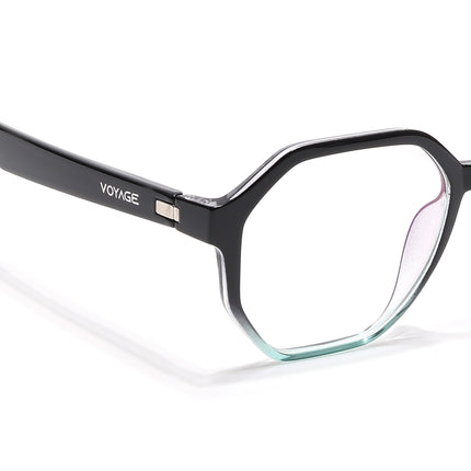 Voyage Visionary Select Black & Blue Geometric Eyeglasses for Men & Women - SLMG6465-C5