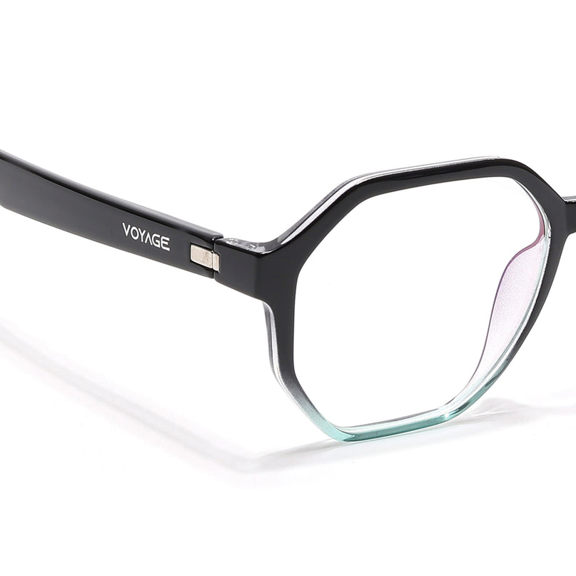 Voyage Visionary Select Black & Blue Geometric Eyeglasses for Men & Women - SLMG6465-C5