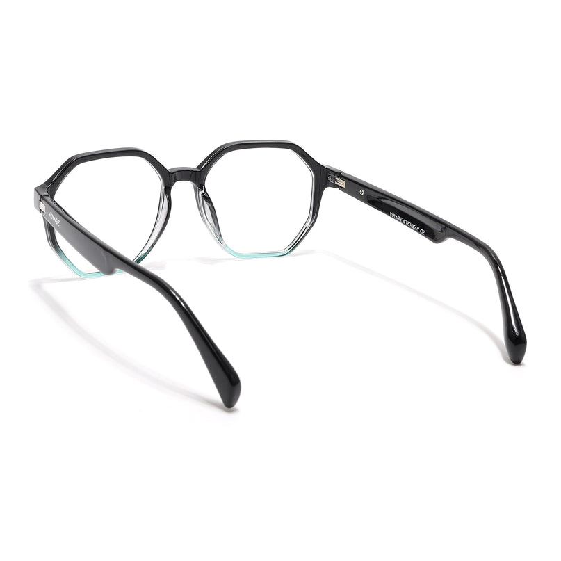 Voyage Visionary Select Black & Blue Geometric Eyeglasses for Men & Women - SLMG6465-C5