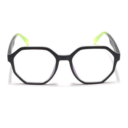 Voyage Visionary Select Matt Black Geometric Eyeglasses for Men & Women - SLMG6466-C6