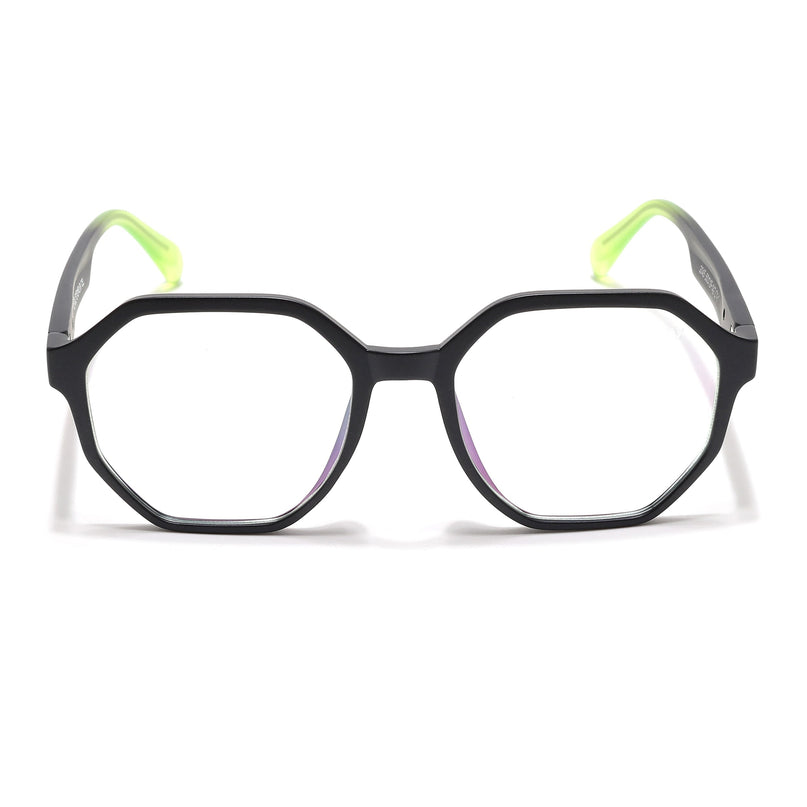 Voyage Visionary Select Matt Black Geometric Eyeglasses for Men & Women - SLMG6466-C6