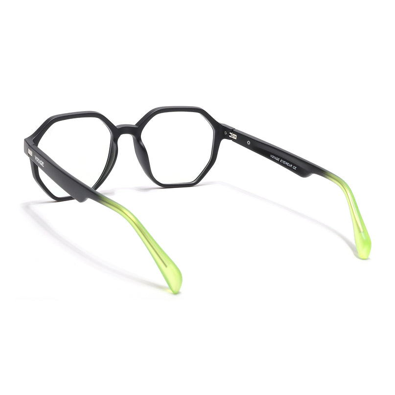 Voyage Visionary Select Matt Black Geometric Eyeglasses for Men & Women - SLMG6466-C6