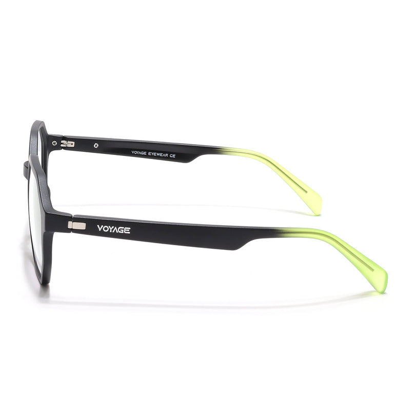 Voyage Visionary Select Matt Black Geometric Eyeglasses for Men & Women - SLMG6466-C6