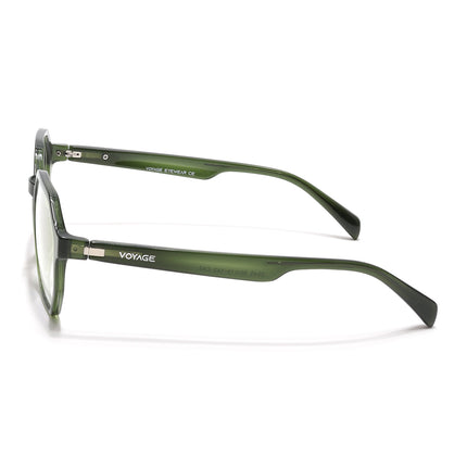 Voyage Visionary Select Olive Geometric Eyeglasses for Men & Women - SLMG6467-C7