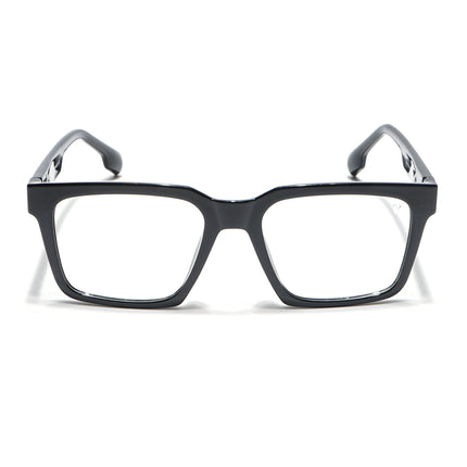 Voyage Visionary Shine Black Square Eyeglasses for Men & Women - SLMG6388-C2